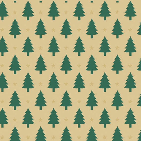 Little Trees Holiday Gift Wrap | Christmas Wrapping Paper | Kraft Holiday  Wrap | Kraft Wrapping Paper | Gift Wrap | Heavy Duty Paper