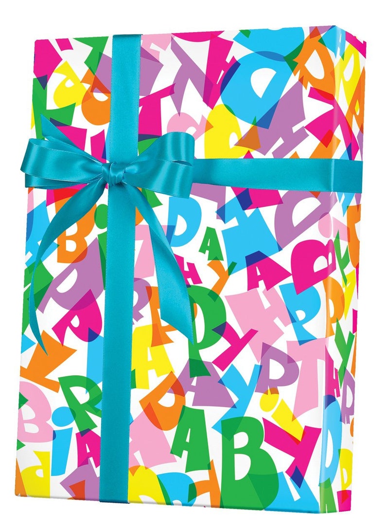 Happy Birthday Gift Wrap Birthday Wrapping Paper Everyday - Etsy