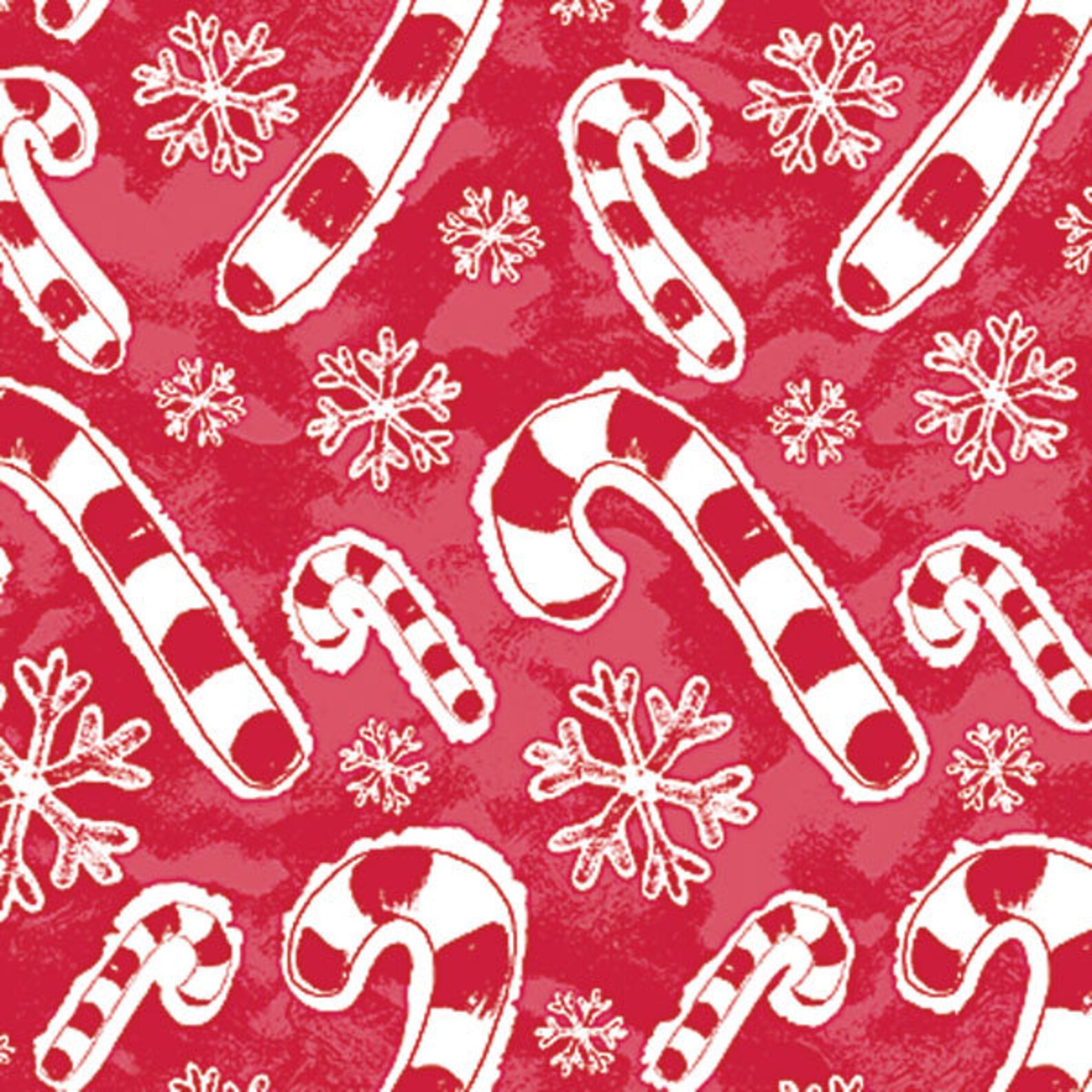 Flakes and Candy Canes Gift Wrap Christmas Wrapping Paper Etsy