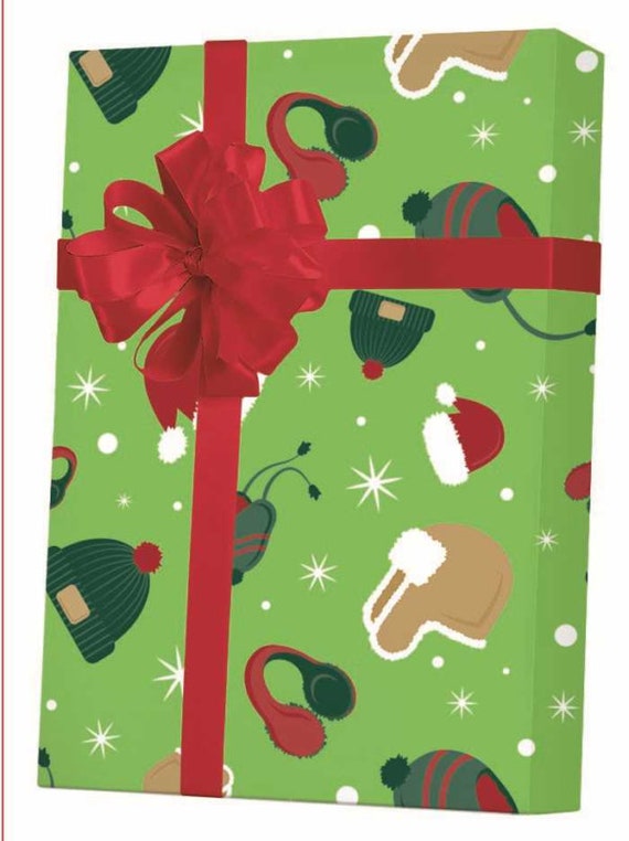 Hats & Snow Wrapping Paper (36 Sq. ft.) | Innisbrook Wraps