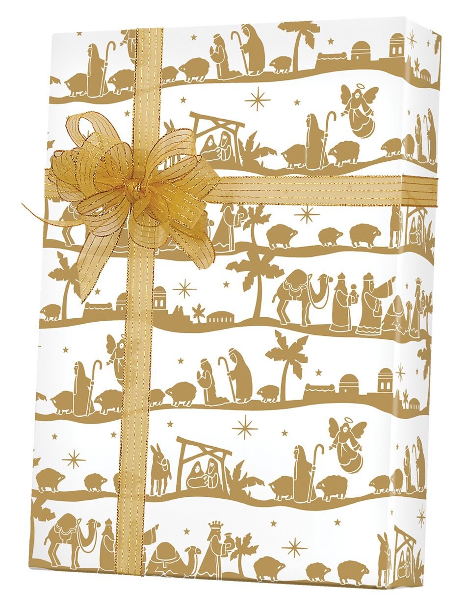 Christmas Bulbs Reversible Wrapping Paper (36 Sq. ft.) | Innisbrook Wraps