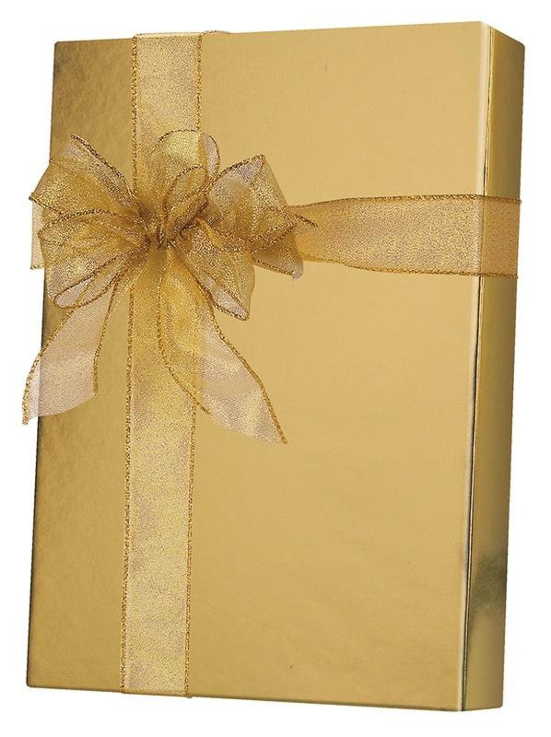 Gold Metallic Gift Wrap Christmas Wrapping Paper Holiday Gift Wrap