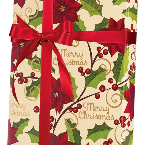 A Very Merry Christmas Gift Wrap Christmas Wrapping Paper Etsy
