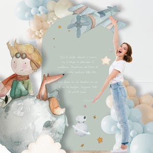 Sfondo stampabile per festa stile piccolo principe| Sfondo festa personalizzato | Decorazione festa | Festa piccolo principe