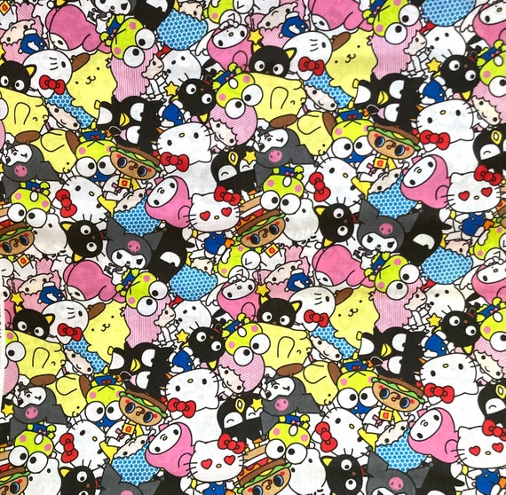 Hello Kitty Friends Pack Cotton Fabric