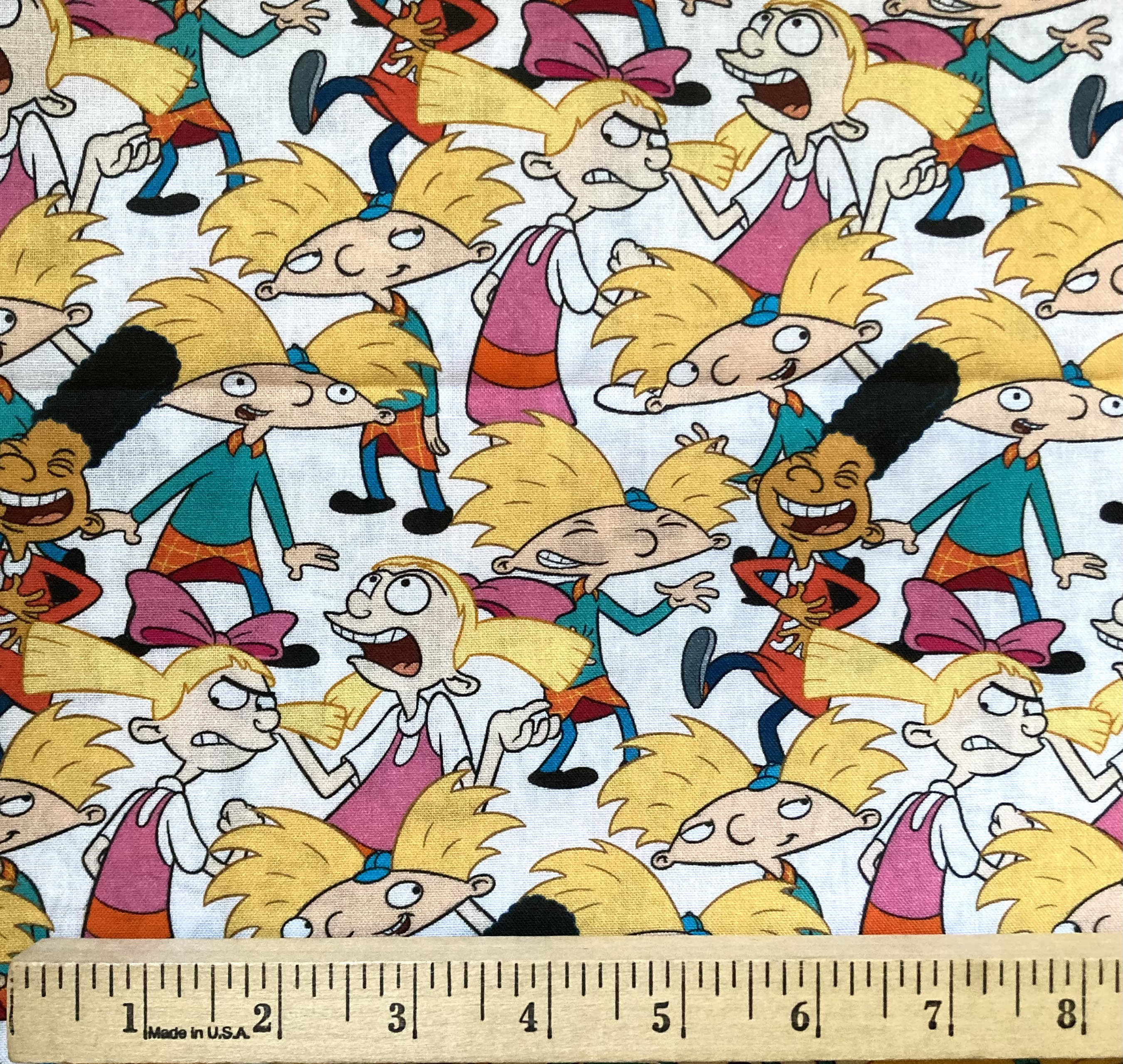 Hey Arnold Gerald, Helga, Arnold Nickelodeon Nick, Cotton Fabric ...
