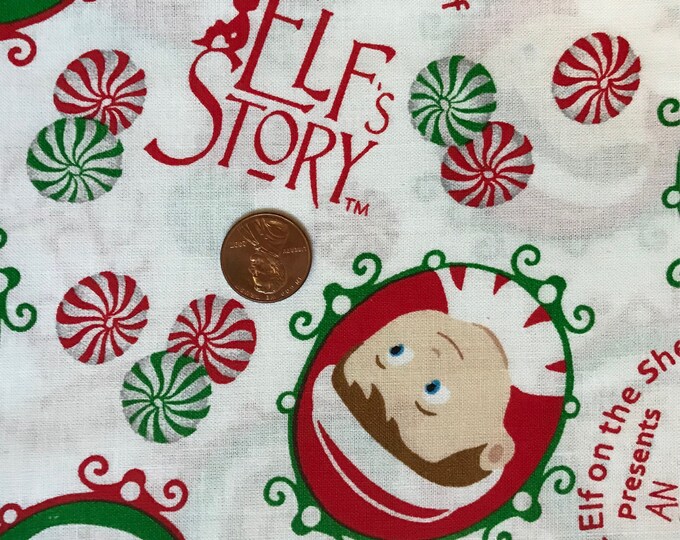 Elf on the Shelf Fabric W/ White Background Elf Story Movie Etsy