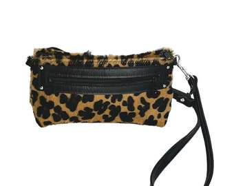 Leopard Printed Cowhide Crossbody, Leopard Handbag