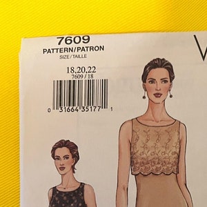 Vintage Vogue 7609 Sewing Dress Pattern