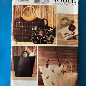 Patrón de costura Vogue 7775: bolsos y carteras