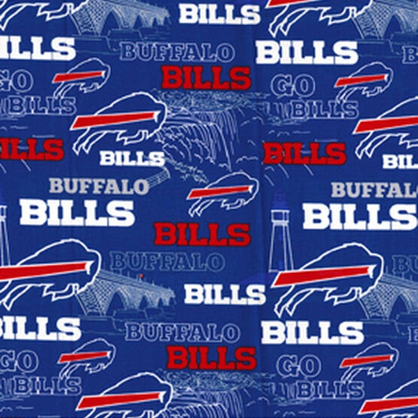 Buffalo Bills Fabric Etsy