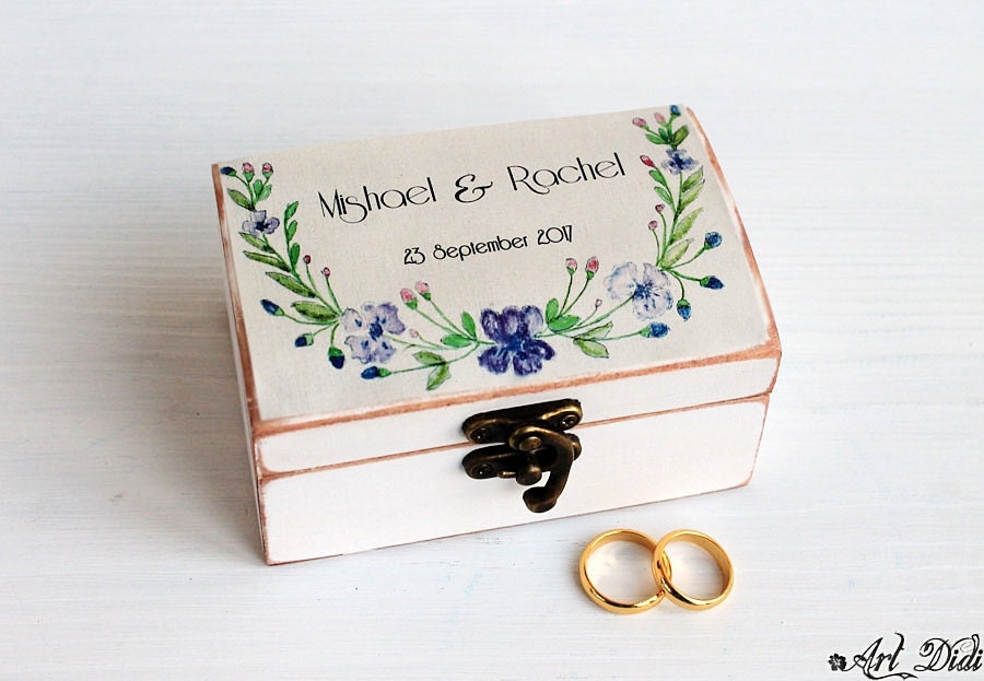 Ring Bearer Box Wedding Ring Box Personalized Ring Box wedding Etsy