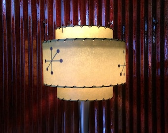 Mid Century Modern Lamp Shade / 3 Tier Fiberglass 83.0
