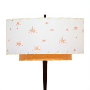 Mid Century Modern 2 Tier Fiberglass Lamp Shade 11238