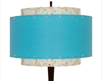 3 Tier Fiberglass / Hand Made Atomic Lamp Shade / Custom Vintage Lighting Style 2533
