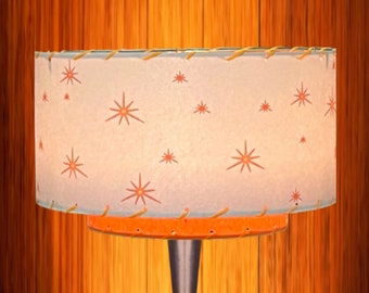 Mid Century Modern 2 Tier Fiberglass Lamp Shade / Hand Made Atomic Lamp Shade / Custom Vintage Lighting Style RTS11238