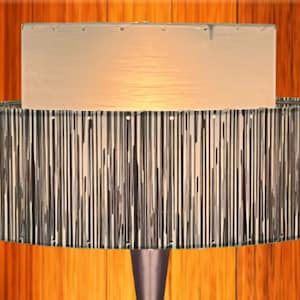 Mid Century Modern 2 Tier Fiberglass Lamp Shade 11229