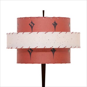 Mid Century Modern Lamp Shade / 3 Tier Fiberglass 2561