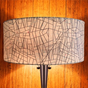 Custom  Size Drum Modern Lamp Shade 19.0