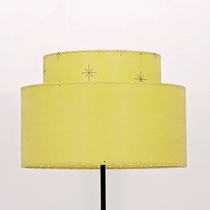 Mid Century Modern 2 Tier Fiberglass Lamp Shade 60.1