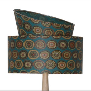 Mid Century Modern Turquoise Lamp Shade 1901