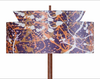 Mid Century Modern 2 Tier Fiberglass Lamp Shade  2126