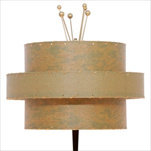 Mid Century Modern Lamp Shade / 3 Tier Fiberglass 2558