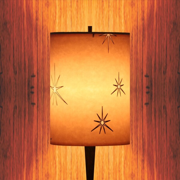 Custom Size Brown Star Drum Lamp Shade 2521