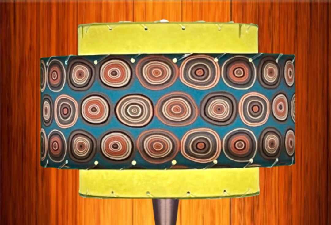 Mid Century Modern Lamp Shade / 3 Tier Fiberglass / Hand Made Etsy