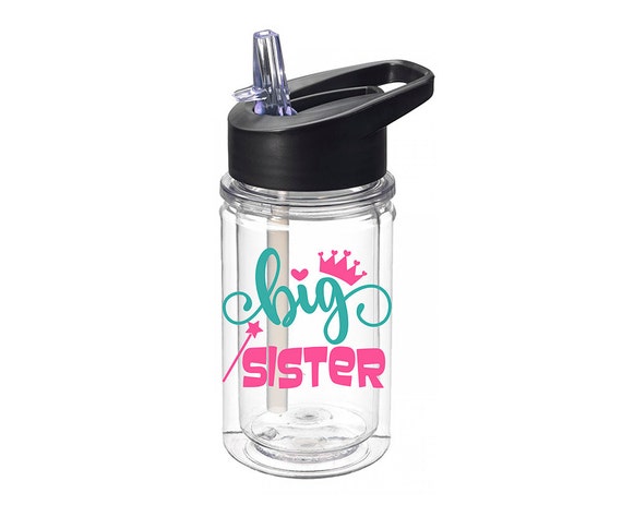 big sister gifts children personalized water bottle tritan etsy