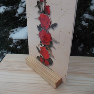 Porta segnaposto in legno da 5" x 10", Porta segnaposto rustici per matrimoni, Porta segnaposto, Porta menù, Decorazioni per matrimoni, Supporti naturali, Fai da te