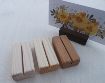 50 Wood place card holders, Table number holders, Decorations, Name card holders, Name tag holders, Photo holder, Rustic decor, Small holder