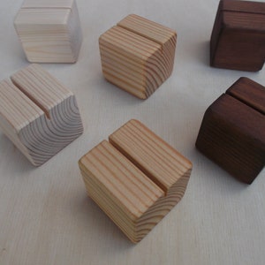 50 Holz Tischkartenhalter, Restaurant Tischnummernhalter, Holzkartenhalter, Holzschildhalter, Tischkartenhalter, Holz, Fotohalter