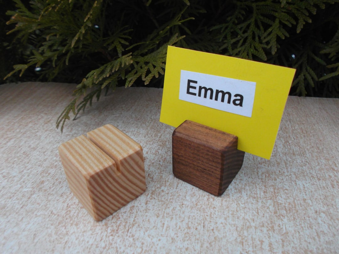 10 Small Place Card Holders Wood Place Card Holders for Etsy