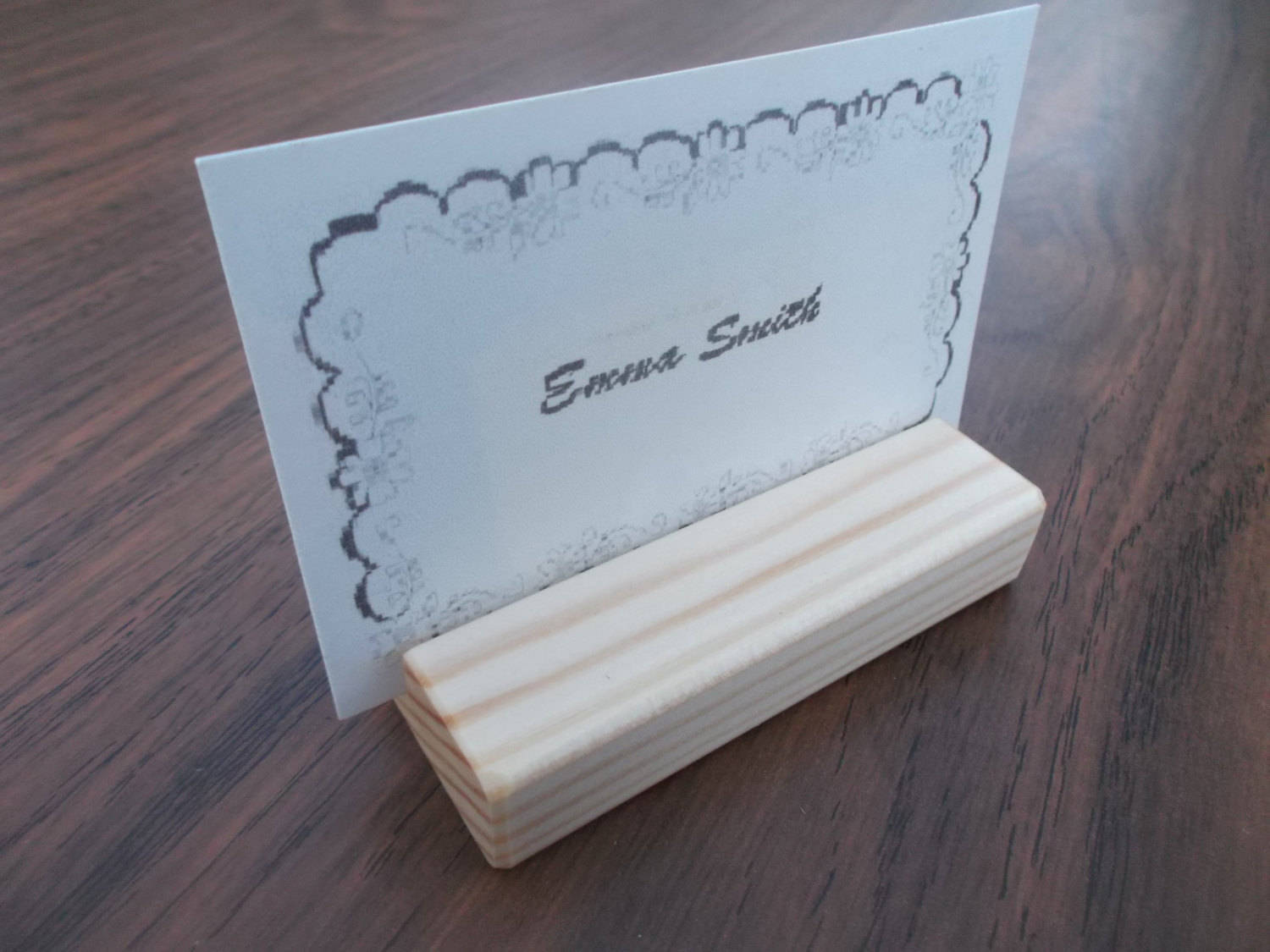 20 Wood place card holders for Weddings Restaurant table Etsy