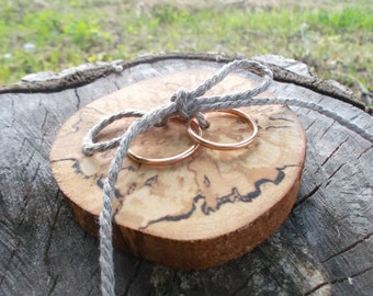 Rustic Wooden Ring Holder, Rustic Ring Bearer Pillow, Wedding Wood Slice, Wedding Decor, Wood Wedding Decor, Wood Wedding Ring Bearer Slice