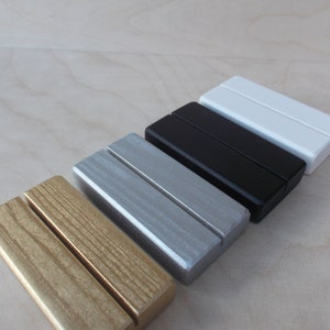 50 marque-places en bois pour mariages, porte-noms, porte-cartes en bois, marque-places, porte-photos or argent blanc noir