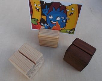 10 portatarjetas de madera hechos a mano: elegantes y versátiles.