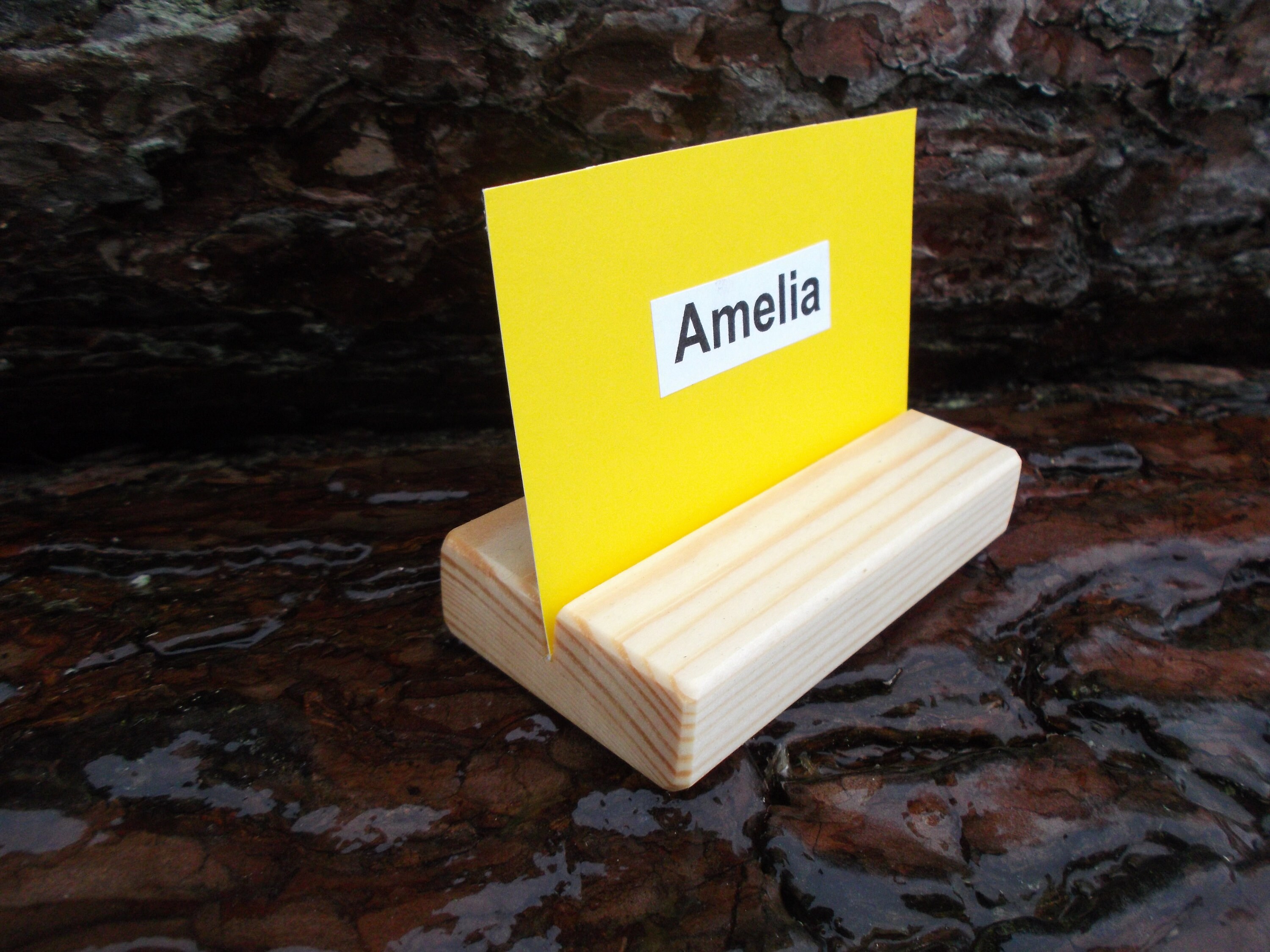 12 Rustic Wedding Place Card Holders Place card holders Wood Etsy