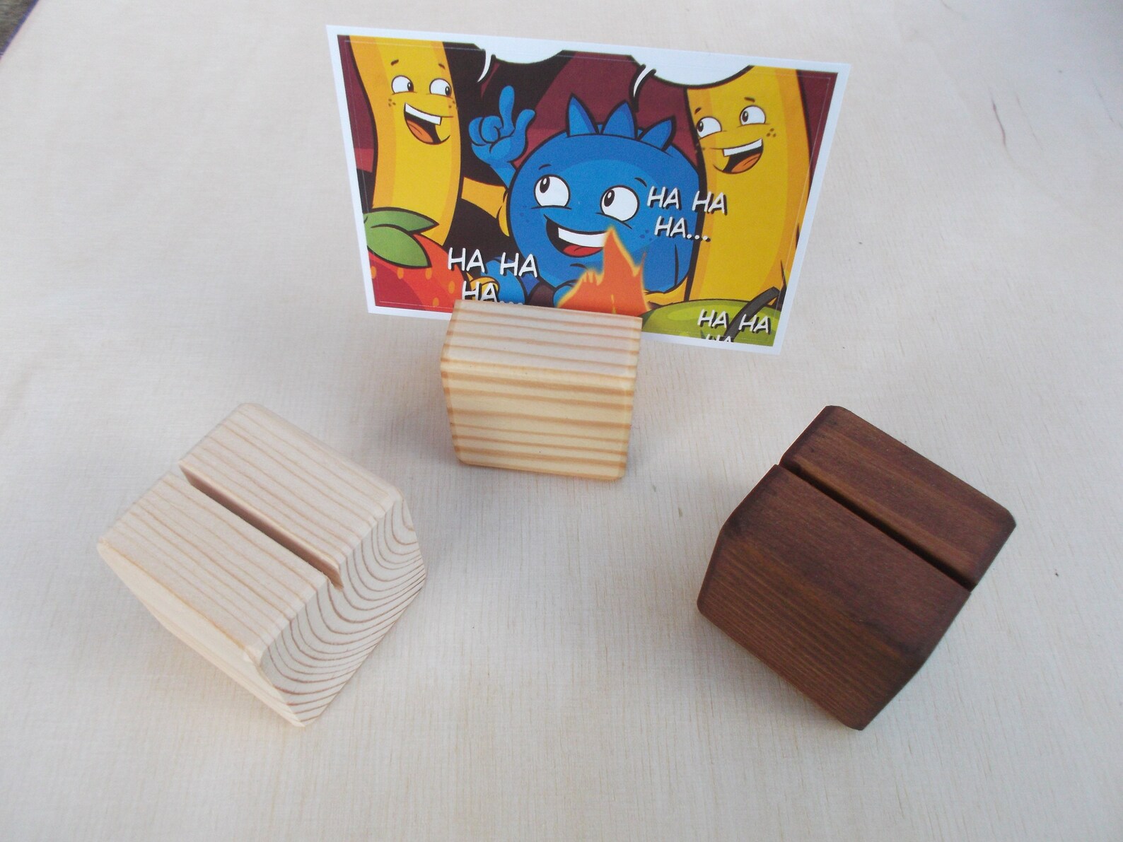 20 Wooden Place Card Holders Name Tag Holders DIY Brown Etsy