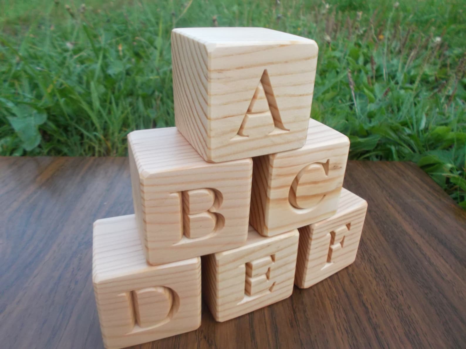 26 Wooden English Alphabet Blocks Blocks With Letters Etsy Australia
