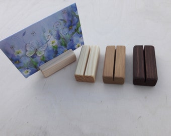 Set of 80 Wood place card holders, Table number holders, Decorations, Name card holders, Name tag holders, Photo holder, Rustic decors