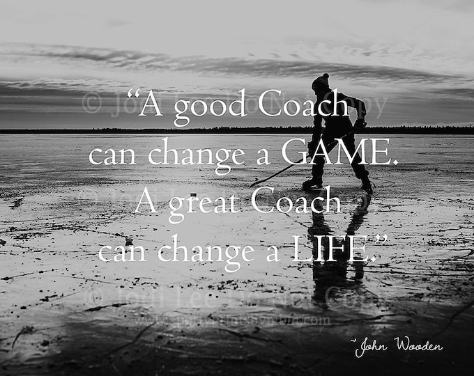 Change a Life - Hockey Coach Greeting Card 4.5x5