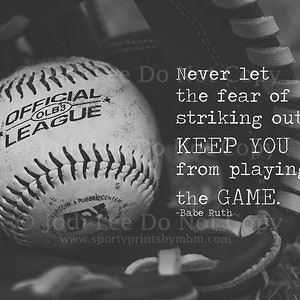 Digital Download - Striking Out Baseball Photography Print