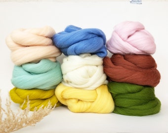 Roving Wool Chunky Merino Wolle - Puder