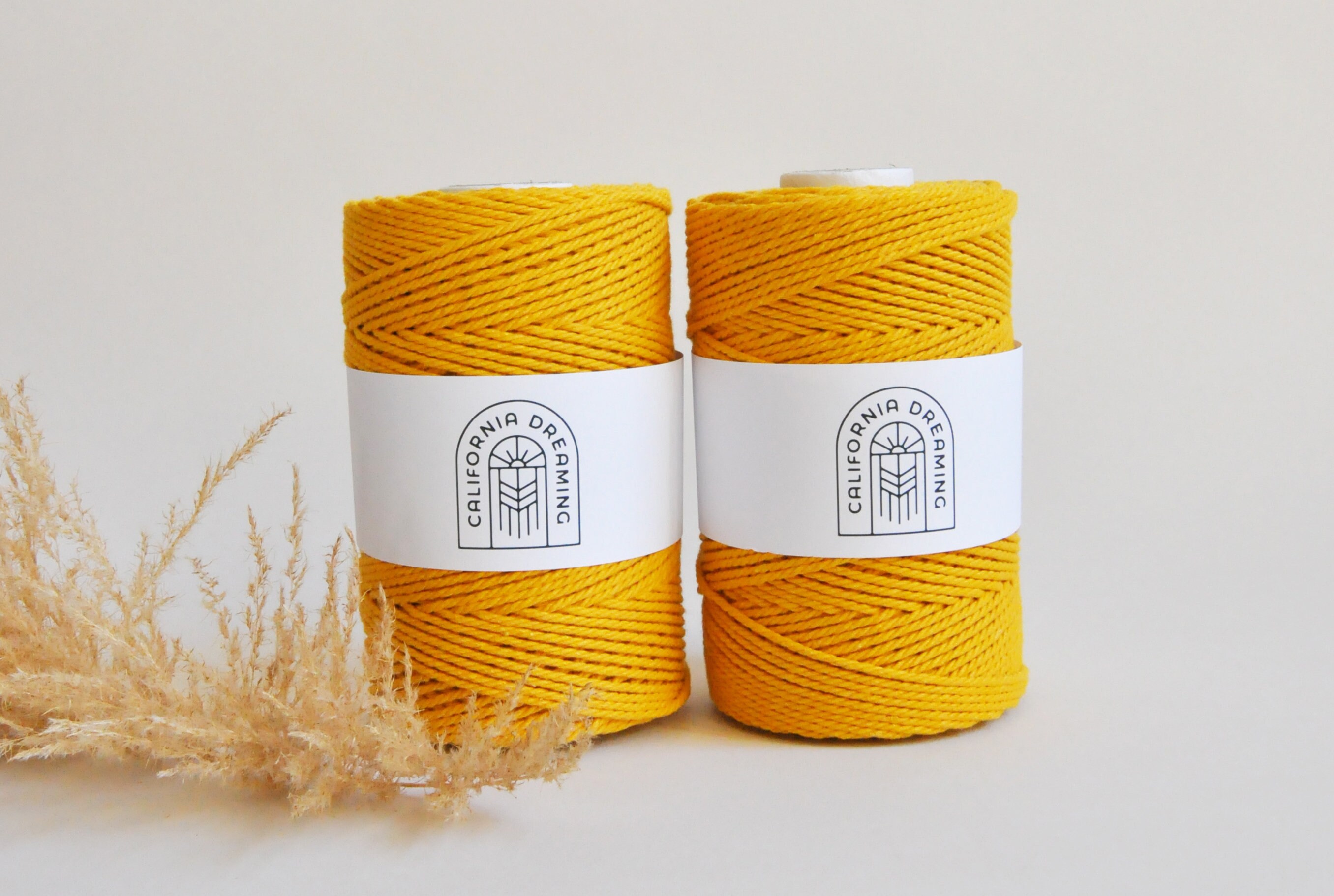 130m Color 2mm Cotton Rope Twisted 3-Ply 130m recycled Various Colors - Etsy.de