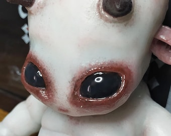 Demonio Renacido, Muñeca Bebé, Silicona Platino, Criatura Fantástica, alienígena renacido, 22cm
