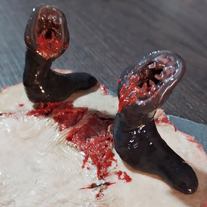 Hungry Leeches Slug Worm Vampire Gore Creepy Gore Human Skin Creature Predator Macabre Gothic Dark Animals