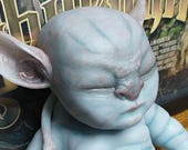 Avatar baby, reborn doll, Na'vi, Platinum silicone, 22 cm, 9", fantasy, Alien