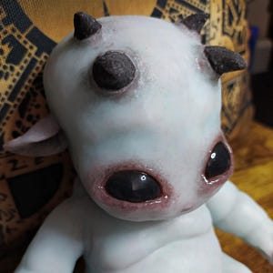 Reborn Demon Baby Platinum Silicone Fantasy Creatures 22 cm 9 inches Devil Alien Et Fx